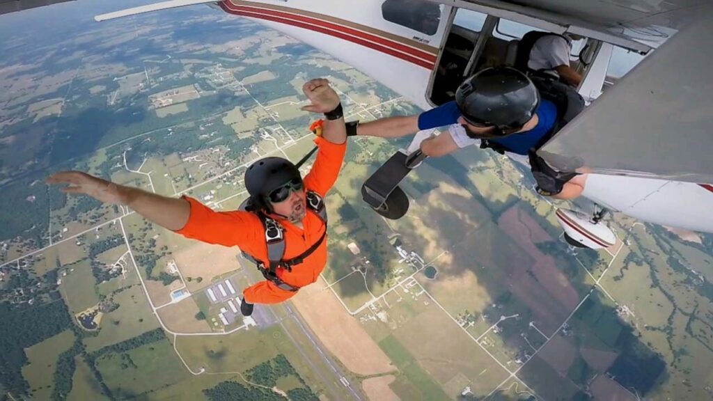 Skydiving photography