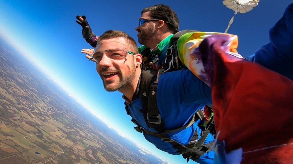 Skydiving photography